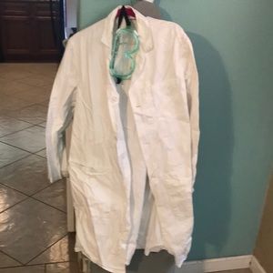 Lab coat and goggles for the college students